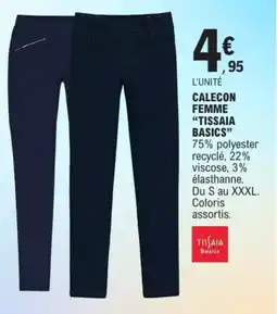 E.Leclerc Calecon femme tissaia basics offre