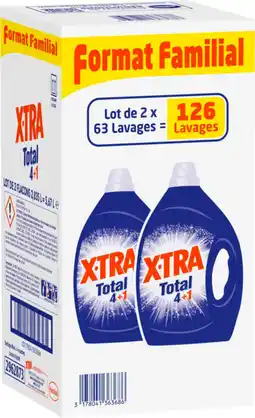 Auchan Supermarché X tra lessive liquide 4 en 1 x-tra total offre