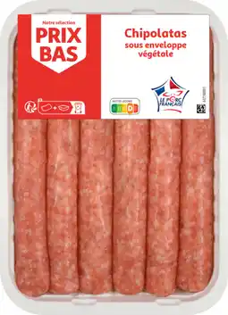 Auchan Supermarché Pouce 6 chipolatas offre