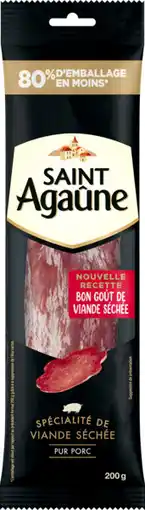 Auchan Supermarché Saint agaune saucisson de viande séchée saint agaûne offre