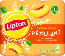 Auchan Supermarché Lipton lipton pétillant pêche canettes offre