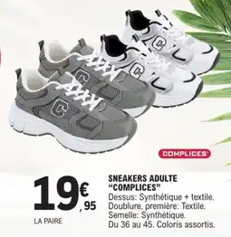 E.Leclerc Sneakers adulte complices offre