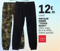 E.Leclerc Pantalon homme tissaia basics offre