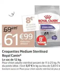 Jardiland Royal canin - croquettes medium sterilised offre