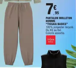 E.Leclerc Pantalon molleton homme tissaia basics offre