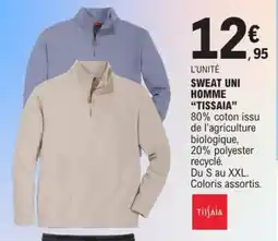 E.Leclerc Sweat uni homme tissaia offre