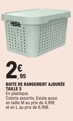 E.Leclerc Boite de rangement ajourée taille s offre