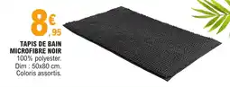 E.Leclerc Tapis de bain microfibre noir offre