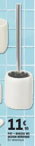 E.Leclerc Pot+brosse wc design nordique offre