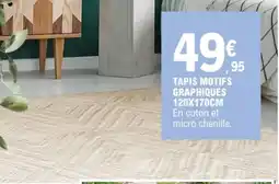 E.Leclerc Tapis motifs graphiques offre
