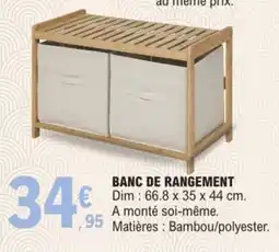 E.Leclerc Banc de rangement offre