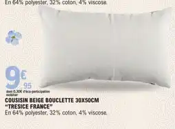 E.Leclerc Cousisin beige bouclette tresice france offre