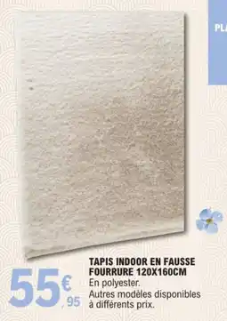 E.Leclerc Tapis indoor en fausse fourrure offre
