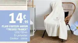 E.Leclerc Plaid coussin amour tresice france offre