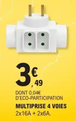 E.Leclerc Multiprise 4 voies offre