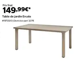 Costco Table de jardin ercole offre