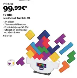 Costco Tetris jeu géant tumble xl offre
