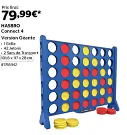 Costco Hasbro connect 4 version géante offre