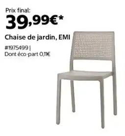 Costco Chaise de jardin emi offre