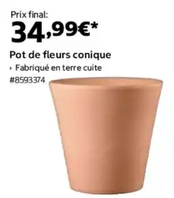 Costco Pot de fleurs conique offre