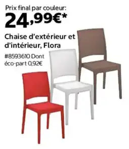 Costco Chaise d'extérieur et d'intérieur flora offre