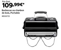 Costco Barbecue au charbon de bois portable offre