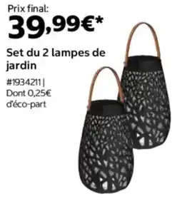 Costco Set du 2 lampes de jardin offre