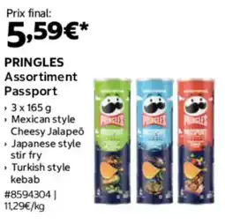Costco Pringles assortiment passport offre