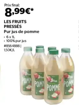 Costco Les fruits pressés pur jus de pomme offre