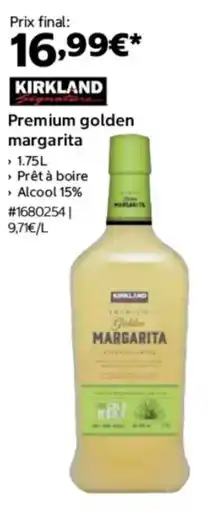 Costco Kirkland premium golden margarita offre