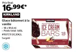 Costco Glace bâtonnet à la vanille offre
