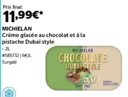 Costco Michielan crème glacée au chocolat et à la pistache dubaï style offre