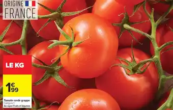Carrefour Market Tomate ronde grappe offre