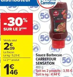 Carrefour Market Sauce barbecue carrefour sensation offre