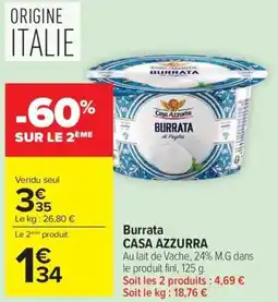 Carrefour Market Burrata casa azzurra offre