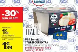 Carrefour Market Mini burrata carrefour extra offre