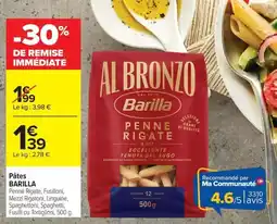 Carrefour Market Pâtes barilla offre