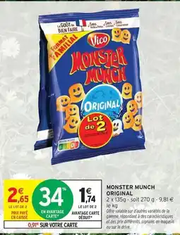 Intermarché Vico - monster munch original offre