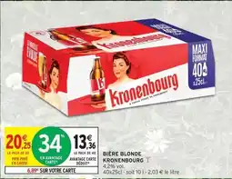 Intermarché Kronenbourg - bière blonde offre