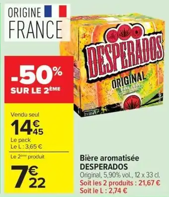 Bière aromatisée desperados