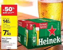Carrefour Market Bière format spécial heineken offre