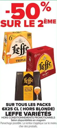 Carrefour Market Sur tous les packs hors blonde leffe variétés offre