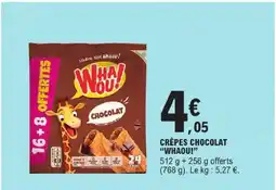 E.Leclerc Whaou crêpes chocolat offre