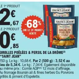 E.Leclerc Saint jean girolles poêlées & persil de la drôme offre