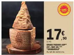 E.Leclerc Granarolo grana padano aop offre
