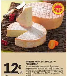 E.Leclerc Ermitage munster aop 27% mat.gr offre