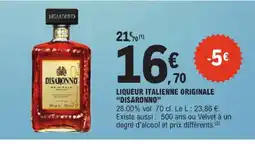 E.Leclerc Disaronno liqueur italienne originale offre