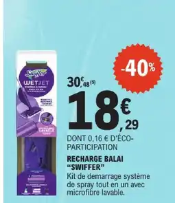 E.Leclerc Swiffer recharge balai offre
