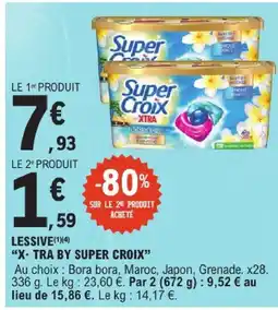 E.Leclerc Super croix lessive x-tra offre
