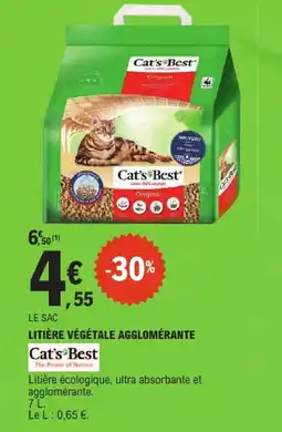 E.Leclerc Cat's best litière végétale agglomérante offre